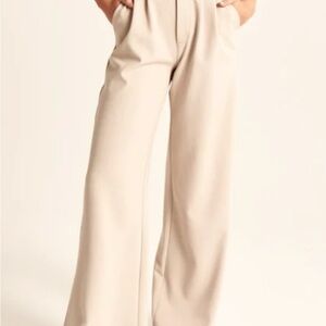 Aerelle Beige Wide Leg Tailored Pants
 (NWOT)